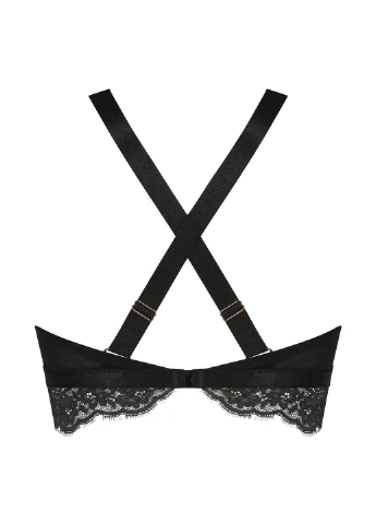 Чорний топ бюстгальтер Hunkemoller без кісточок поліамід