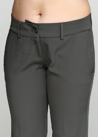 Темно-серые кэжуал демисезонные клеш брюки Vila