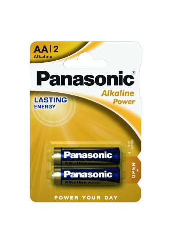 Батарейка LR06 Alkaline Power * 2 (LR6REB/2BP) Panasonic (251412355)