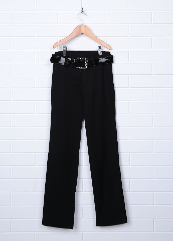 Черные кэжуал демисезонные со средней талией брюки Diren