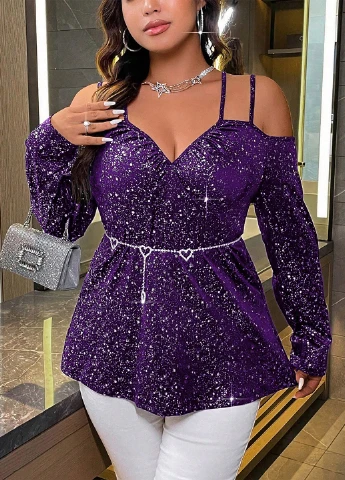 Фіолетова блуза SHEIN