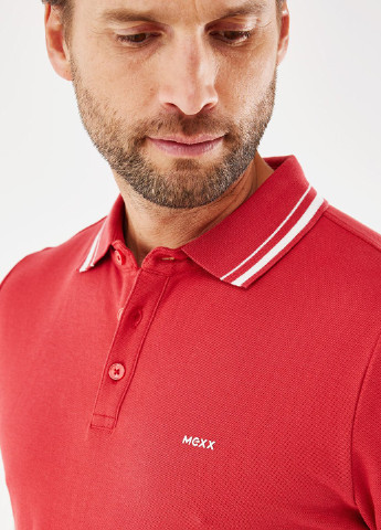 Красная футболка-поло для мужчин Mexx с логотипом