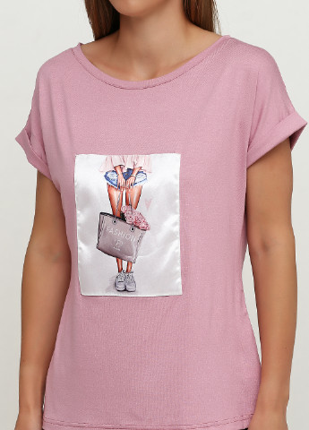 Розовая всесезон футболка Fleri