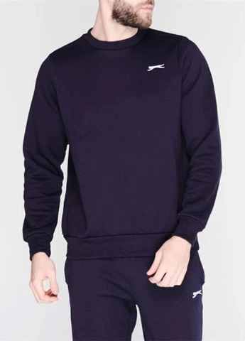 Темно-синій світшот Slazenger однотонний без декору (212351859)
