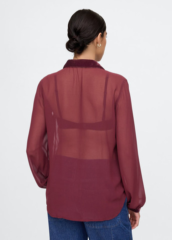 Бордовая блуза Gap