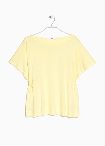 Світло-жовта літня футболка Mango