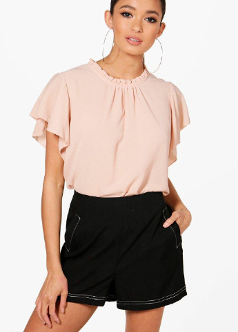 Светло-розовая летняя блуза Boohoo