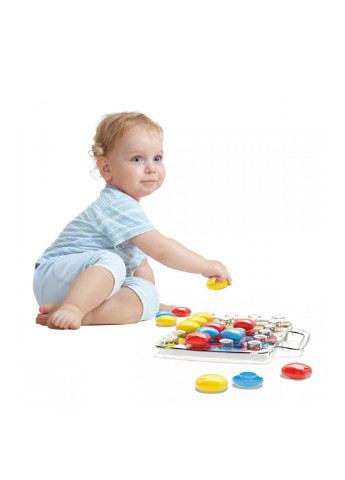 Набір - ДЛЯ ЗАНЯТТІ МОЗАЇКОЇ (великі фішки (46 мм, 24 шт.) + Дошка) Quercetti (27282009)