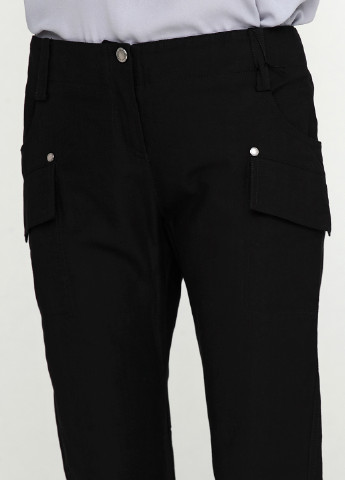 Черные кэжуал демисезонные брюки Patrizia Pepe