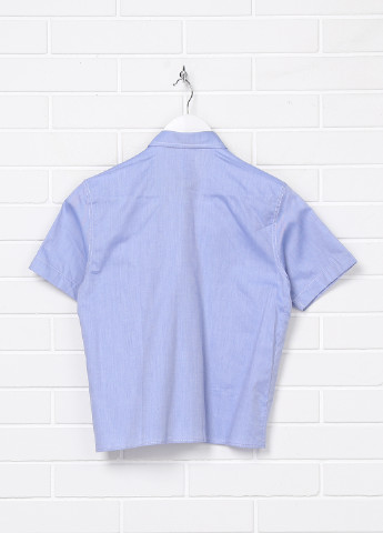 Голубой кэжуал рубашка перец с солью Malip с коротким рукавом