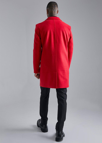 Красное демисезонное Пальто однобортное Boohoo