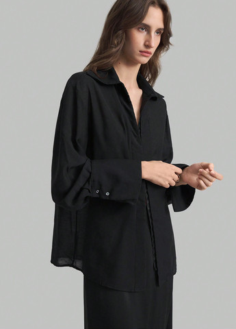 Чорна блуза SHEIN