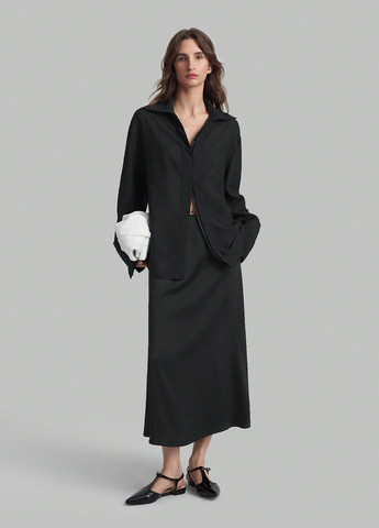 Чорна блуза SHEIN