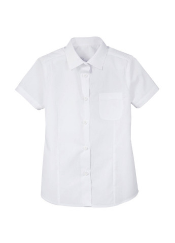 Белая классическая рубашка однотонная Smart Start