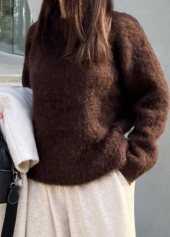 Коричневий демісезонний джемпер джемпер SHEIN