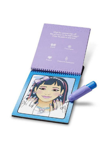 Набір для творчості Чарівне водне розмальовка Макіяж та манікюр (MD19416) Melissa&Doug (249597566)