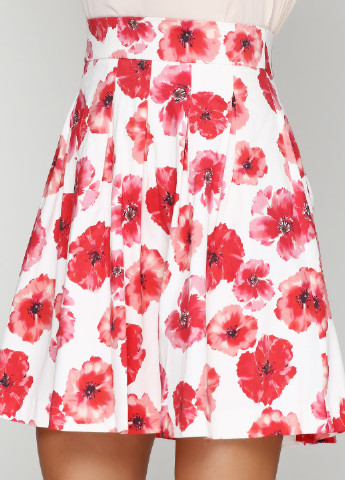 Белая кэжуал цветочной расцветки юбка Orsay мини