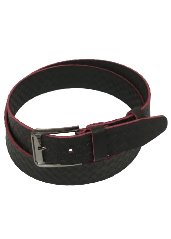 Чоловік шкіряний ремінь 122-142х4 см Skipper (233420925)