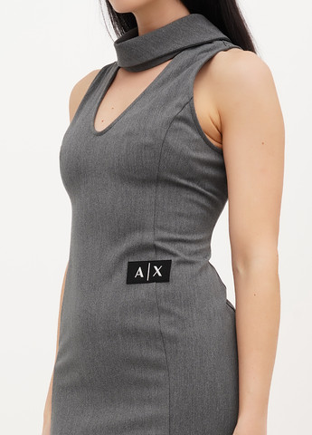 Серое кэжуал платье силуэтная Armani меланжевое