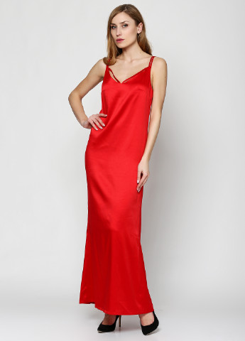Красное коктейльное платье Ut однотонное