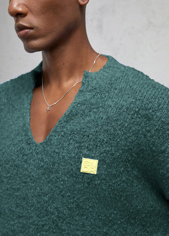 Зелений демісезонний пуловер пуловер SHEIN