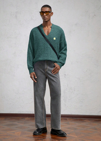 Зелений демісезонний пуловер пуловер SHEIN