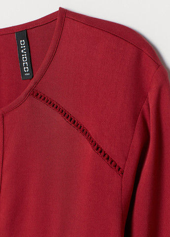 Темно-красная демисезонная блуза H&M