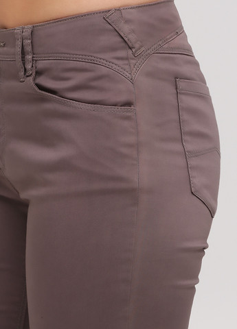 Коричневые кэжуал демисезонные зауженные брюки Armani Jeans