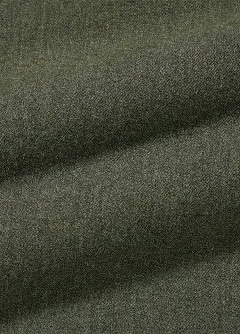 Оливковковая (хаки) кэжуал рубашка однотонная Uniqlo