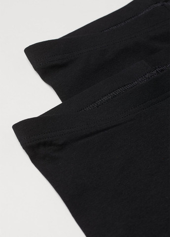 Черные демисезонные леггинсы (2 шт.) H&M