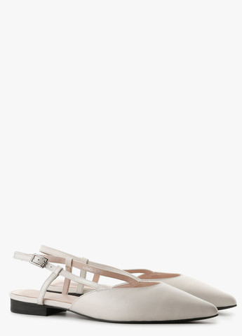 Le'BERDES Туфли слингбеки молочный з натуральная кожа, украина — лето (293152930)