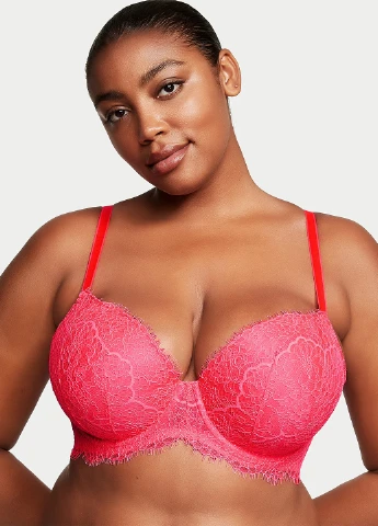 Рожевий демісезонний комплект білизни (бюстгальтер, трусики) Victoria's Secret