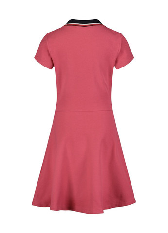 Розовое кэжуал платье поло, клеш Tommy Hilfiger однотонное
