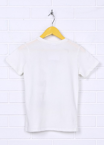 Молочна літня футболка з коротким рукавом Brand