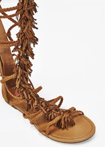 Кэжуал сандалии JustFab на молнии