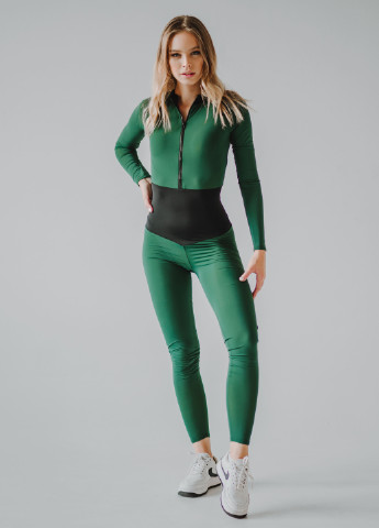 Комбинезон Asalart комбинезон-брюки однотонный зелёный спортивный полиэстер