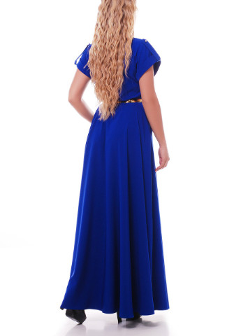 Серо-голубое кэжуал платье muar алена электрик 0143 Vlavi однотонное