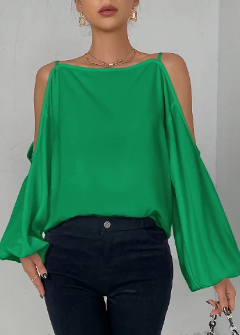 Зелена блуза SHEIN