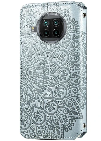 Кожаный чехол книжка Mandala (PU) для Xiaomi Mi 10T Lite / Redmi Note 9 Pro 5G Серый (is_00000041397_4) Getman (237824306)