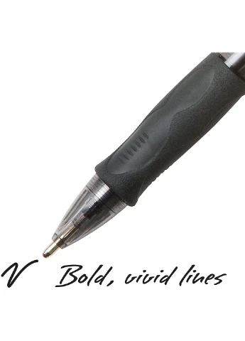 Набір кулькових ручок 12 шт. автоматичних Atlantis Velocity Bold, 1,6 мм Чорна (VLGB11-Blk) Bic (255254772)