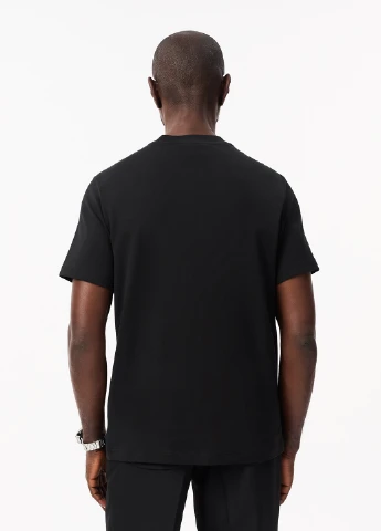 Чорна футболка Lacoste