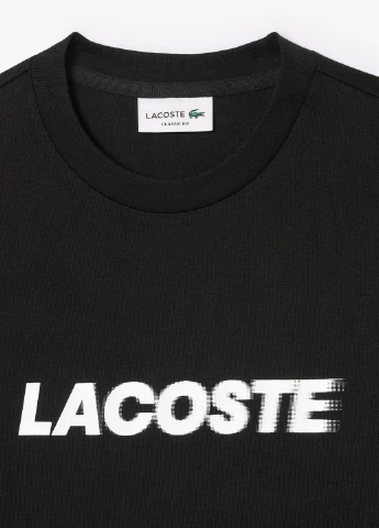 Чорна футболка Lacoste