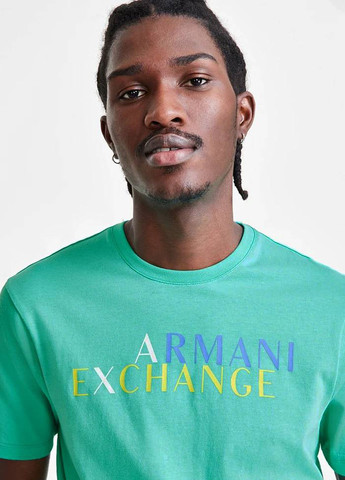 Зелена футболка Armani Exchange