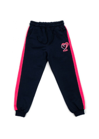 Комбинированный демисезонный спортивный костюм с сердцем (s-703-140g-blue) Joi