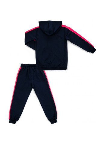 Комбинированный демисезонный спортивный костюм с сердцем (s-703-140g-blue) Joi
