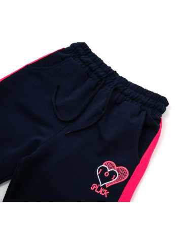 Комбинированный демисезонный спортивный костюм с сердцем (s-703-140g-blue) Joi