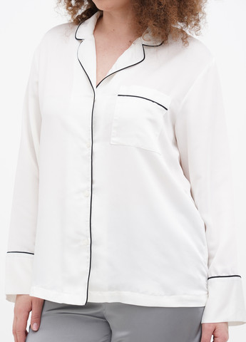 Кремовая домашний рубашка однотонная H&M