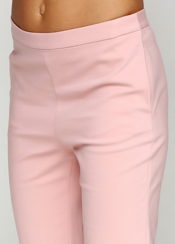 Розовые кэжуал летние клеш, укороченные брюки H&M
