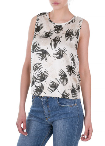 Бежевая блуза на запах E-Bound