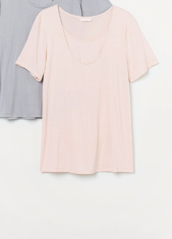 Светло-розовая летняя футболка для кормления H&M